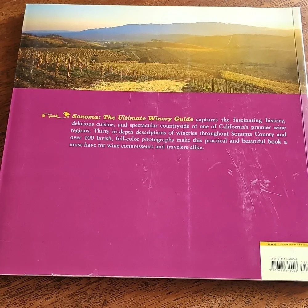 Sonoma Winery Guide Book Tote K